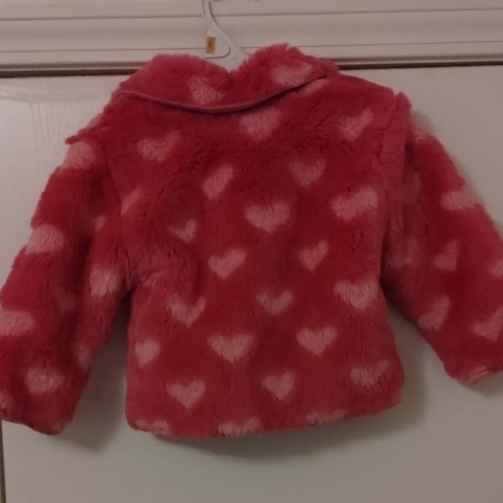 Flapdoodles Pink Heart Puff Jacket - Picture 2 of 3